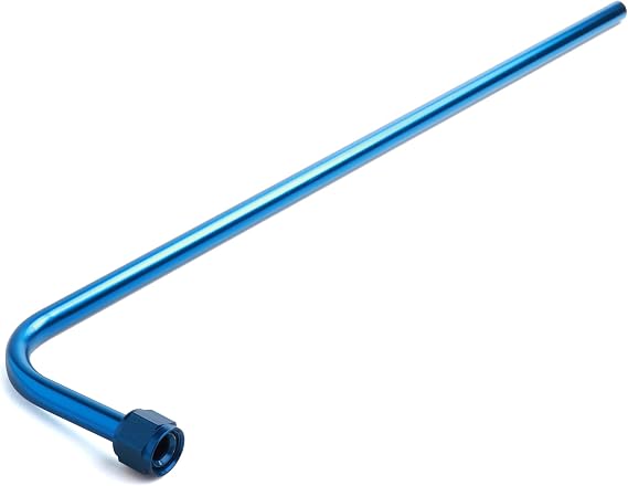 NOS 16160NOS Blue Anodized Aluminum Nitrous Bottle Valve Blow Down Tube
