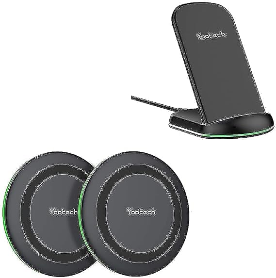 Yootech [3 Pack] Wireless Charger Bundle with Pad & Stand