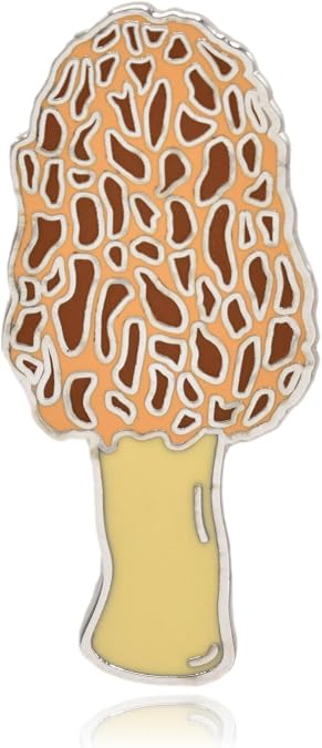 Morel Morchella Mushroom Hard Enamel Pin