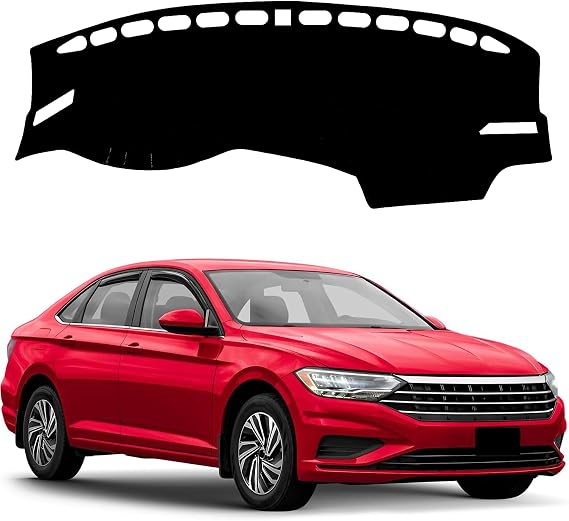 Dashboard Cover Mat for Volkswagen Jetta Sedan S SE R-Line SEL SEL Premium 2019-2023 Accessories Dash Cover Dash Mat Sunshade Glare UV Rays Protector