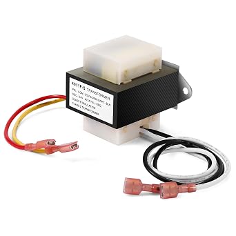 46-24124-06 HVAC Transformer 40 VA 120/24V Replacement for Furnace 46-24124-06 BE161640GDD 29M7101,120V to 24V AC HVAC Furnace Transformer Channel 2 Hole Mount