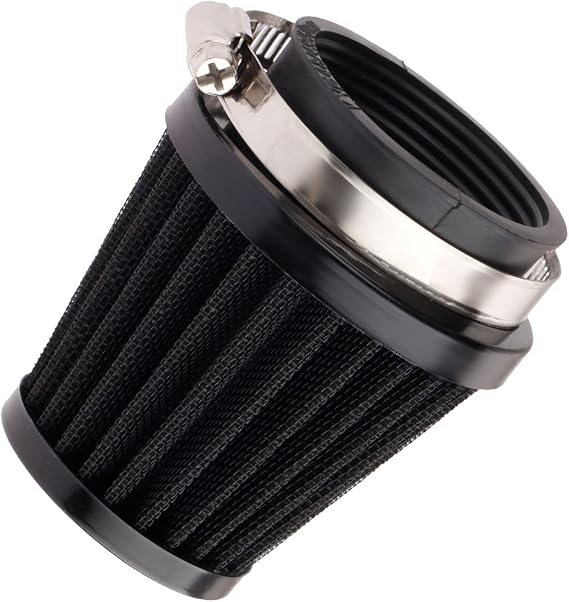 Universal Air Filter, 50mm Motorcycle Cone Intake Breather Cleaner | Replacement for ATV Kart Dirt Pit Bike Motorcycle, Scooter, Minibike