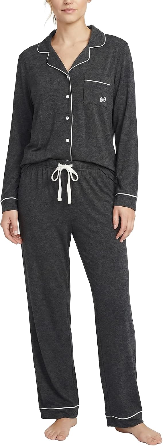 BORN Soft Button Up Pajamas for Women