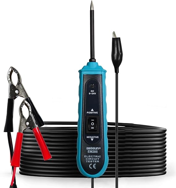 allsun EM285 Power Circuit Probe Tester, 6-24V Automotive Short Finder