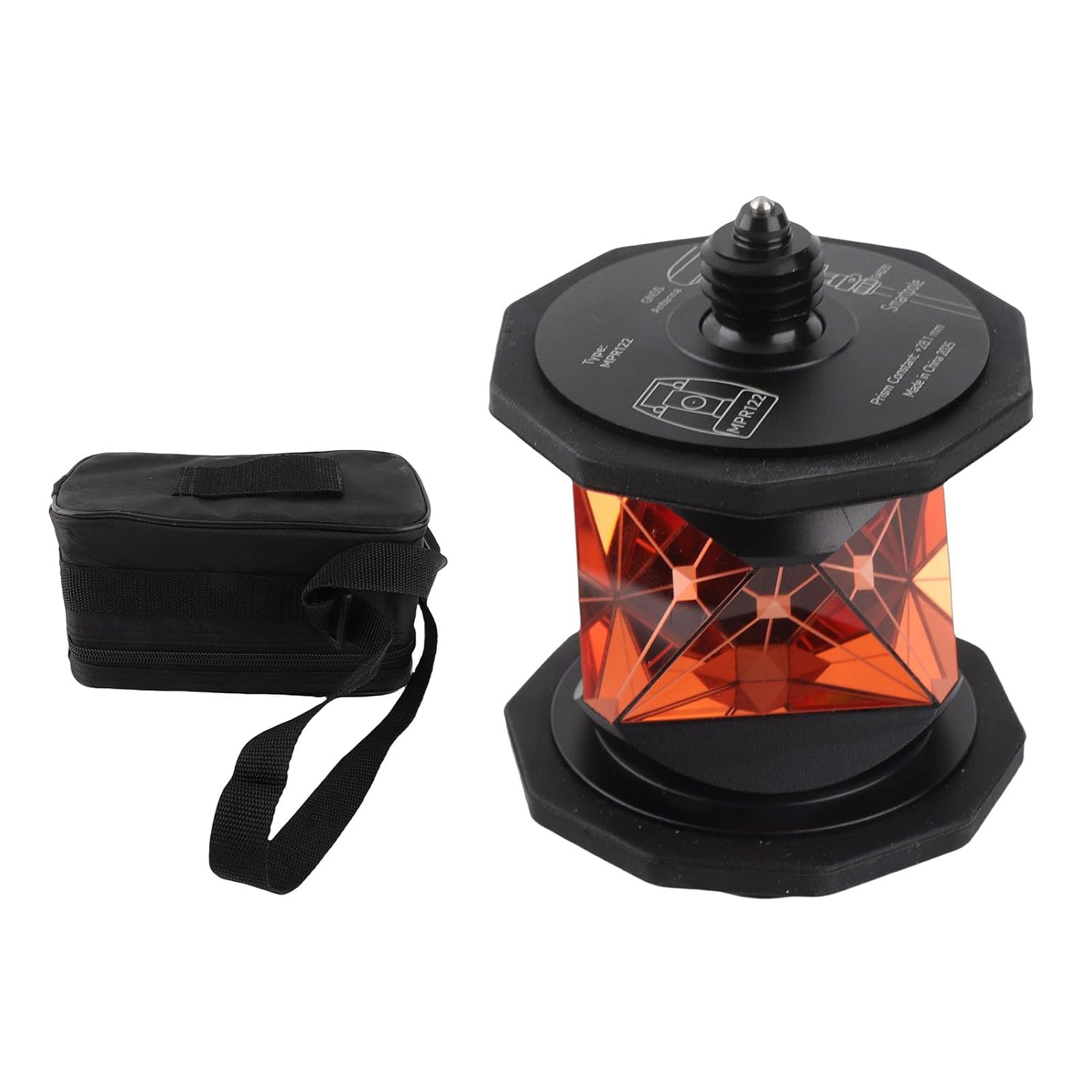 Total Station Prism Reflector K9 Glass and ABS 360 Degree Reflective Prism for Tunnel Subway