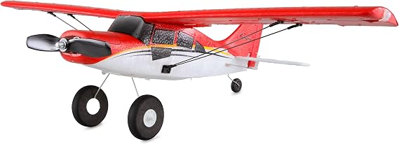 Amewi Maule M7 Rot RC Plane Beginner Kit, Brushless 4-Channel, 6-Axis Gyro Stabilization, 3D Stunt Functions, LED Lighting, Easy Assembly, Teenagers and Young Adults