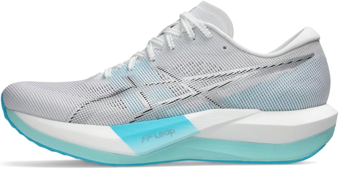 ASICS Unisex Magic Speed 5 Running Shoes, 4M / 5.5W, White/Pure Silver