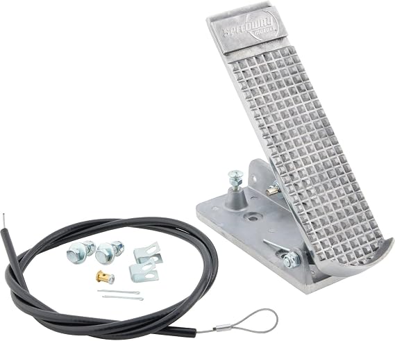 Accelerator Throttle Pedal Kit, Cast Aluminum, Includes Cable and Hardware
