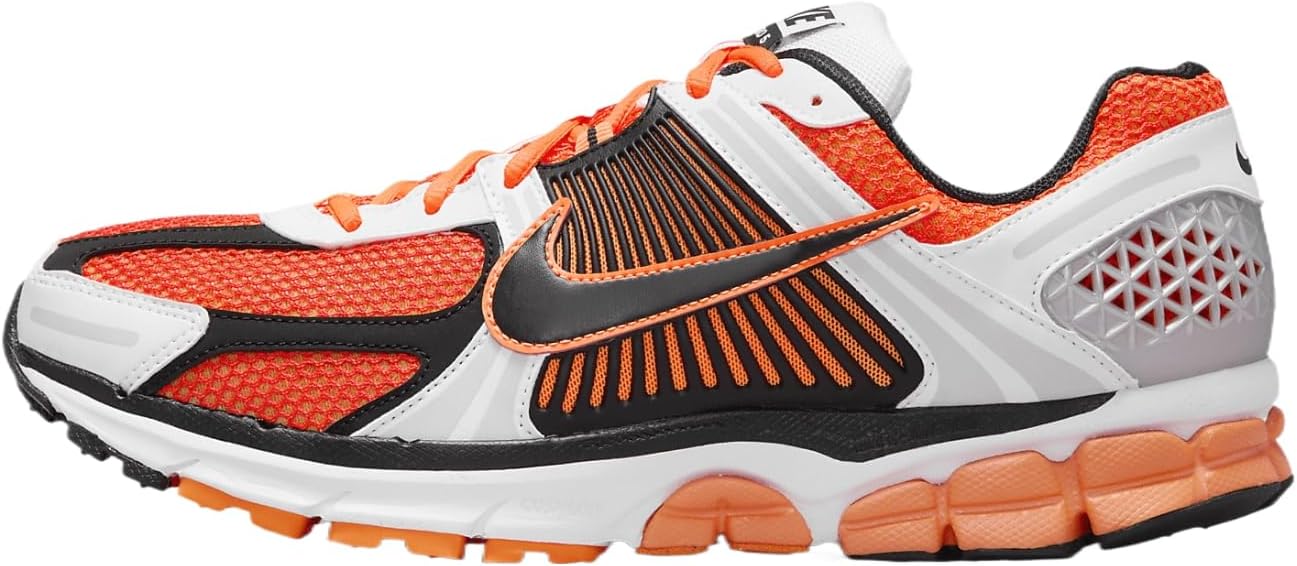 Nike Zoom Vomero 5 Mens (FB9149-800, Total Orange/White/Metallic Platinum/Black) Size 10