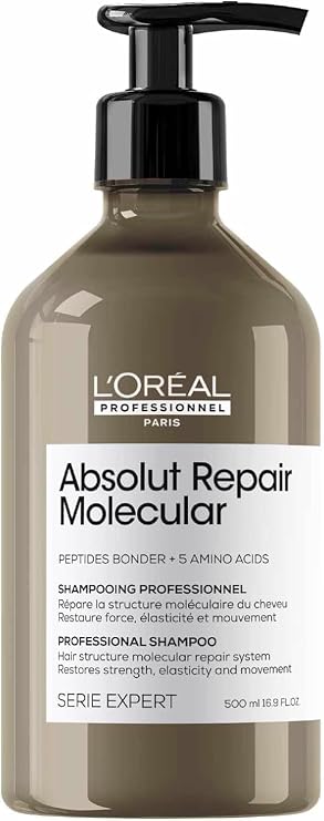 L'Oréal Professionnel Paris Serie Expert Absolut Repair Molecular Tüm Yıpranmış Saçlar Için Arındırıcı Şampuan 500ml