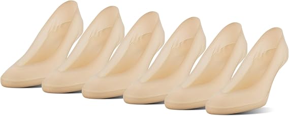 Peds Women's V-cut Super Low No Show Socks (6-Pairs)