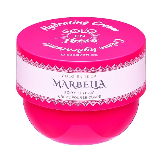 Solo en Bella Marbella Hydrating Body Cream, Pink, 8.1 oz