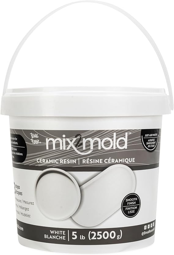 Brea Reese Mix2Mold Ceramic Resin - 5.5lb White Casting Powder Compound