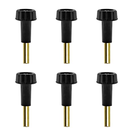 ECUDIS 6 PCS On/Off Replacement Black Light Lamp Turn Switch Knobs