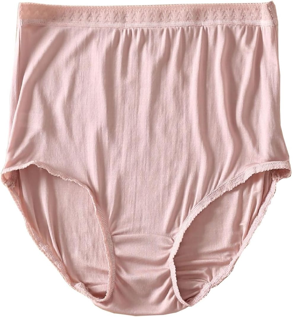 High-Waist Womens Briefs 100% Mulberry Silk Underwear Comfortable Plus Size Soft Panties Shorts Ladies Underpants