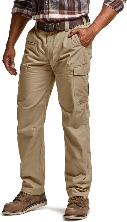CQR Men's Winter Tactical Cargo Pants, Thermal Fleece Lined Outdoor Snow Ski Hiking Work