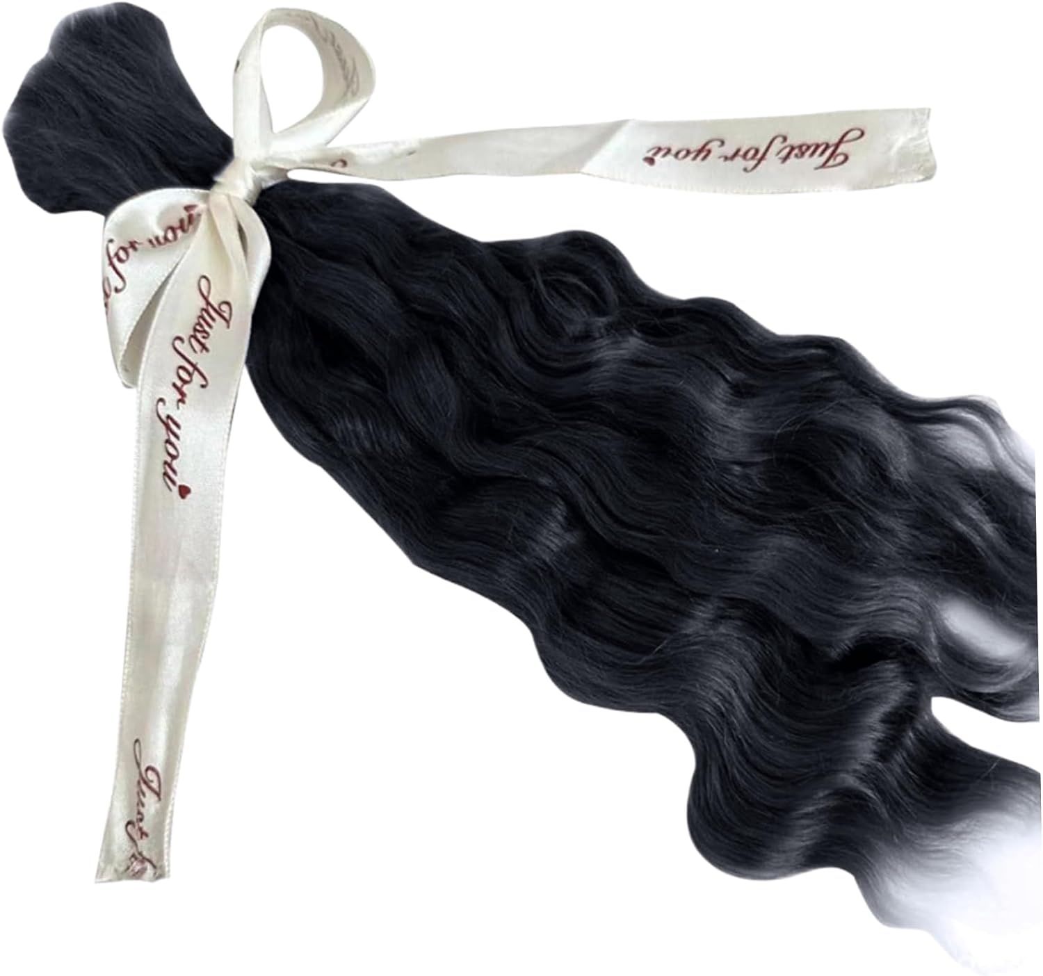 Doll Hair 7.9 Inch DIY Curly Doll Hair for Crafts Replacement Mohair Doll Hair for Rerooting Doll Wigs Doll Wigs Doll Making Supplies for Baby Doll Black