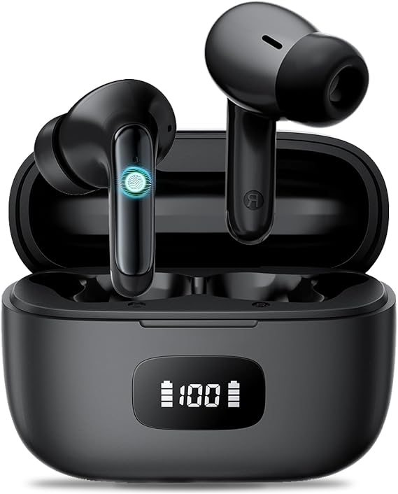 Ear buds, Wireless Earbuds, 56Hrs, BT5.3 Headphones, ENC, IPX7 for iPhone