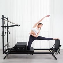 Pilates Reformer Reformer Pilates Machine For Home Use - Multi-Purpose Machine With Jump Board,Compact Design For Full Body Yoga And Pilates Workout For Women Raised Equipment