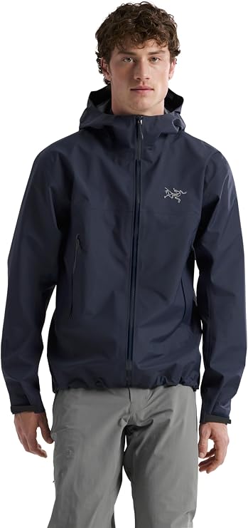 Arc'teryx Beta Jacket Men's | Gore-Tex ePE Shell, Maximum Versatility - Hiking Jacket, Waterproof Rain Jacket | Black Sapphire, X-Small