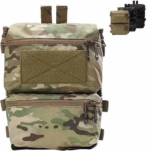 Emerson FRO Style V5 Vest Back Double Pouch Multi-purpose Bag Zip On Backpack (Coyote Brown)