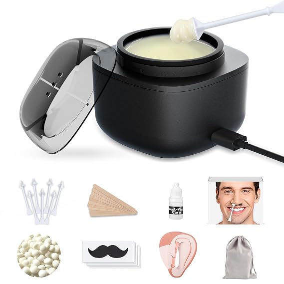 SUERBEATY Nose Wax Kit Men, Nose and Ear Hair Waxing Kit