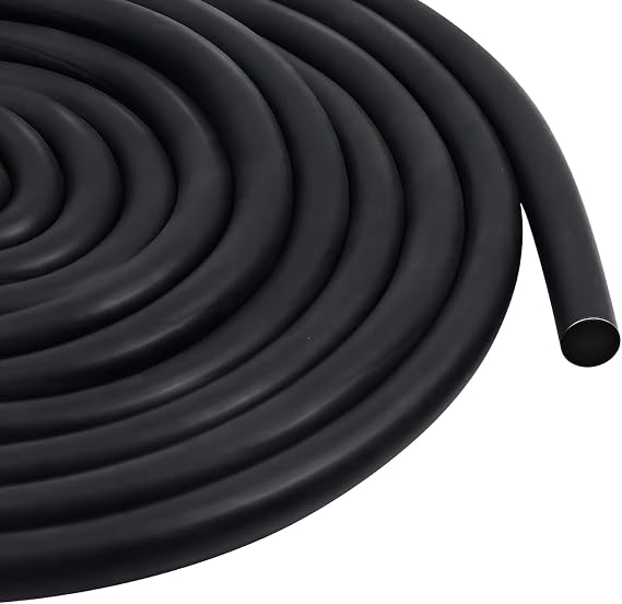 Round Cord Seal 10 mm x 5 m Rubber Foam Weather Seal Joint Filling Profile Round EPDM Foam Rubber Black for Gap and Joint Concrete Filling