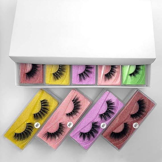 Wholesale Eyelashes 10/20/30/40/50/100 Pairs Faux 3D Mink Lashes Natural False Eyelashes Makeup Cilios Thick Mink Eyelashes In (mix 30pair)