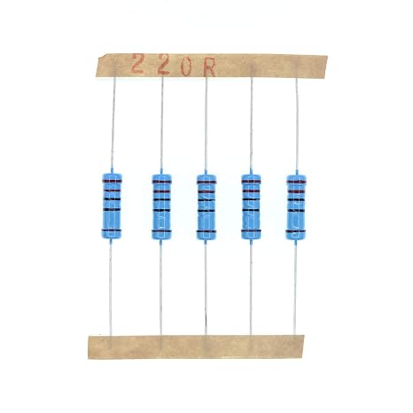 50PCS 2 Watts 2W 1% Metal Film Resistor 220 Ohm