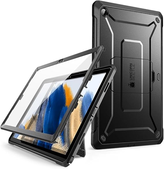 SUPCASE for Samsung Galaxy Tab A9 Plus Case with Stand (Unicorn Beetle Pro), [Built-in Screen Protector] Heavy Duty Rugged Kickstand Protective Tablet Cover for Galaxy Tab A9 Plus 11 Inch, Black