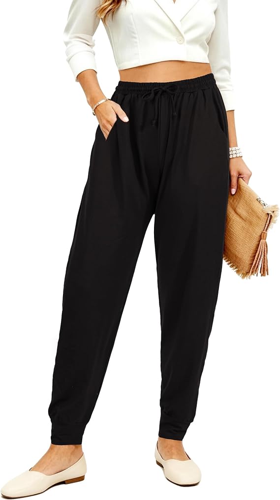 Yoga Pants for Women Soft Drawstring Joggers Sweatpants Loose Pants