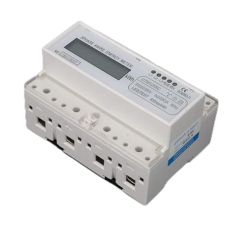 3 Phase Digital Electric Power Meter with LCD - Energy Meter for Commercial Buildings
