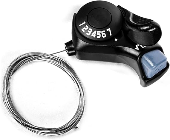 Bike Shifter SL-TX30-7R, 7 Speed Bike Right Thumb Shift Lever for Mountain City Road Folding Bicycle