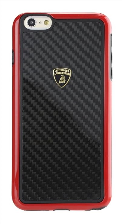 Automobili Lamborghini Elemento D2 Genuine Carbon Fiber Back Case for iPhone 6 Plus/ 6S Plus (Red)