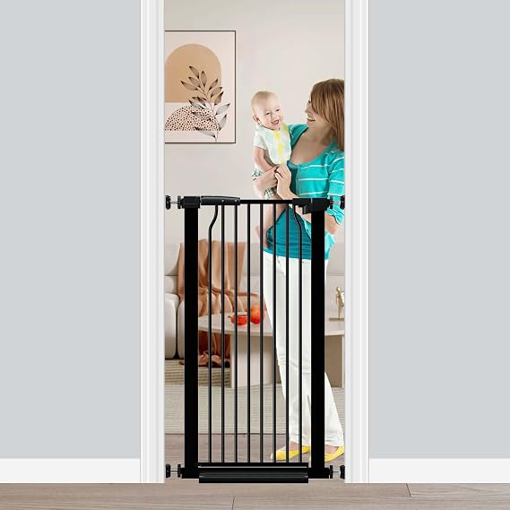 Fairy Baby 40.5" Extra Tall Pet Gate 22.5"-25.5" Narrow Baby Gate Doorways