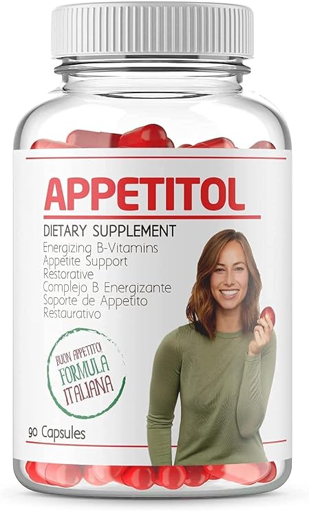 Appetitol Appetite-Weight Gain Capsules Natural Appetite and Weight Gain Stimulant for Underweight Children Fortified with Vitamins B1,B2,B3,B5,B6,B12,Folic Acid , Iron, Zinc