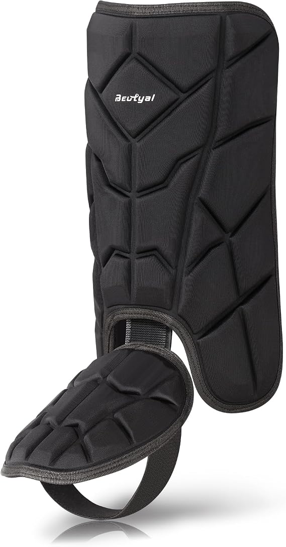 Baseball Leg Guard, Batter's Leg Guard with Adjustable Straps Youth Adult