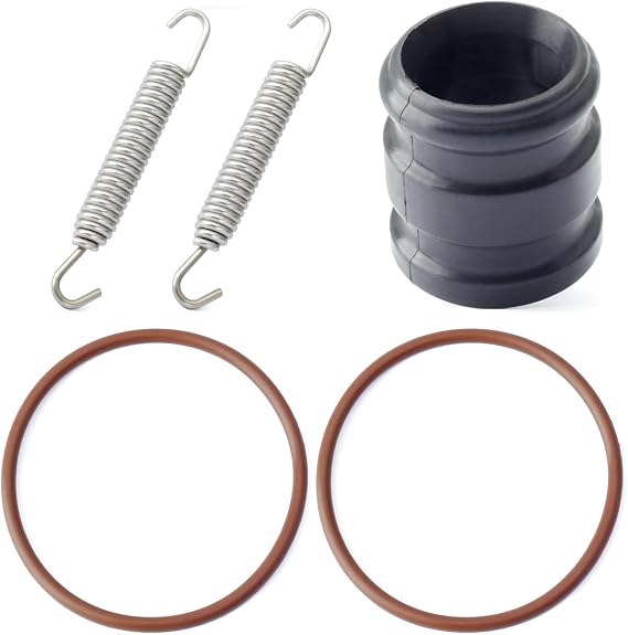 YZ.250CC Bolt Exhaust Coupler Kit Muffler/Silencer Rubber Seal/O-ring/Springs for Yamaha YZ250 YZ250X 2001-2023 2-Stroke