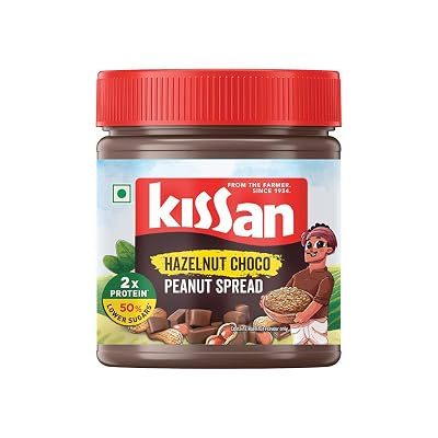 Kissan Hazelnut Choco Peanut Spread | Protein Rich | 30% Dark Chocolate Creme | 350g