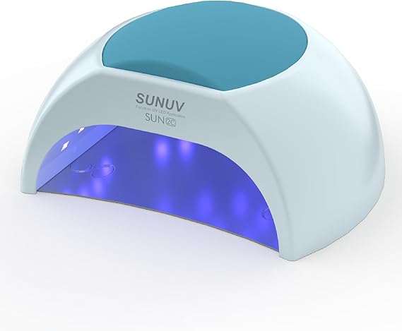 SUNUV UV LED Nail Lamp, LED UV Light for Gel Nails Polish SUN2C Blue