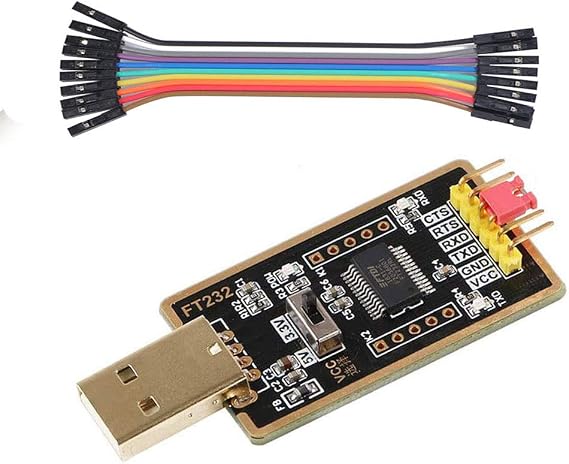 USB to UART Converter Built-in FT232RL 6P Serial Adapter, DIY USB to TTL Adapter for Programming Arduino Nano Raspberry Pi