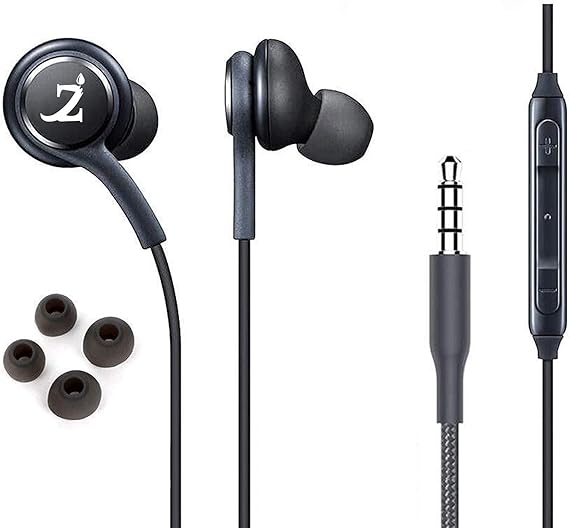 ZAMZAM PRO Stereo Headphones Works for ARCHOS 50b Helium 4G with Hands-Free Built-in Microphone Buttons + Crisp Digital Titanium Clear Audio! (3.5mm, 1/8 inch)