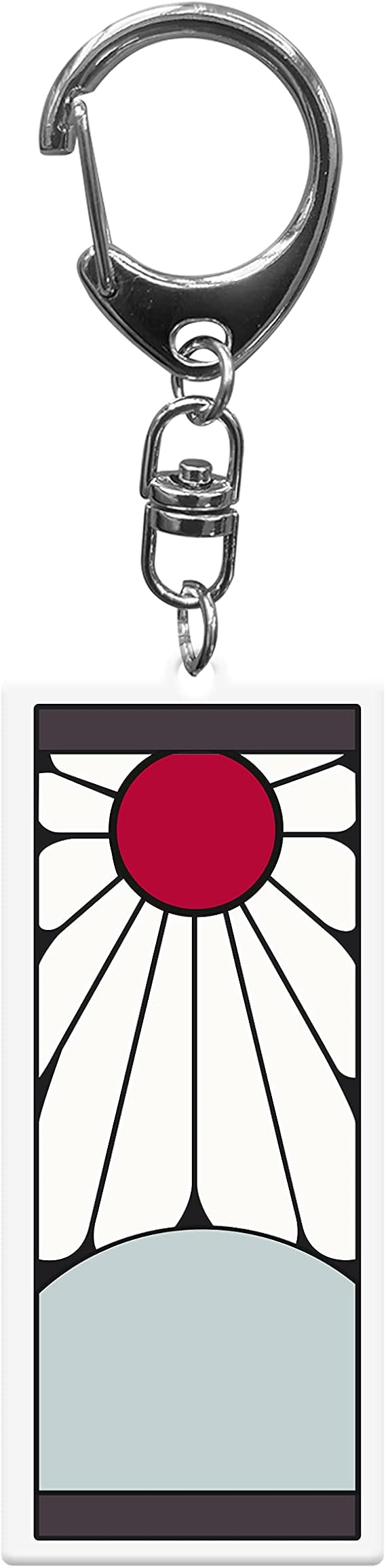 ABYSTYLE Demon Slayer Kimetsu No Yaiba Tanjiro Kamado's Hanafuda Earring Acrylic Keychain Anime Manga Accessory Merch Gift