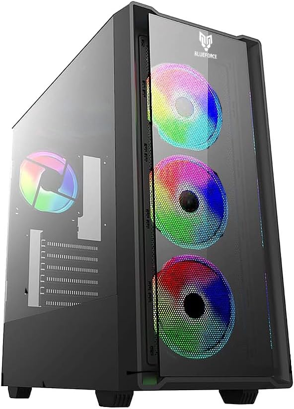 Blueforce Phoenix 4 Atx-mini Atx Itx Compatible Mid Tower Gaming Player Computer Case with Rgb Fan Without PSU