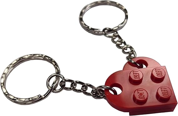 Best Friend Forever (BFF) Brick Heart Keychain Set (Set of 2) - 16 Colors Mix/Match