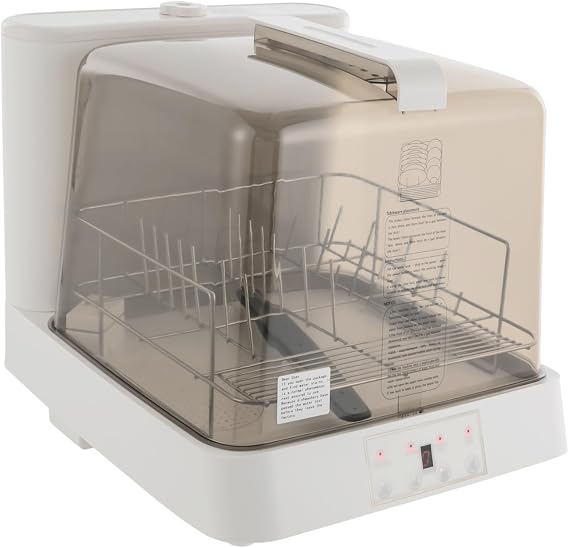 Countertop Dishwasher, 2 Cleaning Modes Standard Wash & Quick Wash & Vegetable Washer Dryer Countertop Space-Saving Mini Portable Dishwasher for Small Houses, Apartments