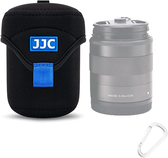 JJC Small Neoprene Camera Lens Pouch Case, Fits Lens up to 2.6 x 3.1inches