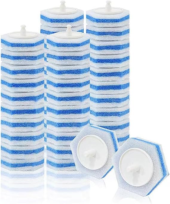 50PCS Upgraded Refills for Disposable Wand Heads Most Refills for Toilet and Bathroom Cleaning