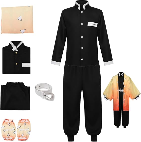 Anime Costume Cosplay Yellow Kimono Suit Cosplay Outfit Halloween Party Costume