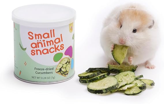 Niteangel Hamster Snack & Treats Toy: Freeze Dried Cucumber & No Additive